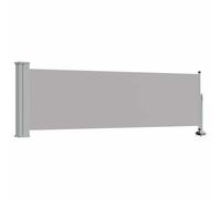 vidaXL Auvent Latéral Rétractable de Patio Store Latéral Brise-Vue Abri Soleil Jardin Terrasse Balcon Exterieur Résistant aux UV 80x300 cm Gris