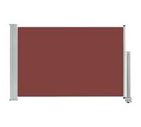 vidaXL Auvent Latéral Rétractable de Patio Store Latéral Brise-Vue Abri Soleil Jardin Terrasse Balcon Exterieur Résistant aux UV 60x300 cm Marron