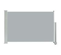 vidaXL Auvent Latéral Rétractable de Patio Store Latéral Brise-Vue Abri Soleil Jardin Terrasse Balcon Exterieur Résistant aux UV 60x300 cm Gris
