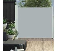 vidaXL Auvent Latéral Rétractable de Patio Store Latéral Brise-vue Abri Soleil Jardin Terrasse Balcon Exterieur Résistant 48374 Gris G