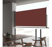 vidaXL Marquise latérale extensible 60×300 cm Marron