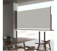 vidaXL Marquise latérale extensible 80×300 cm Crème