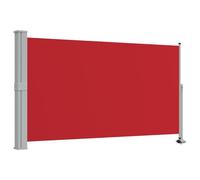 vidaXL Marquise latérale extensible 140 x 300 cm Rouge