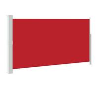 vidaXL Auvent Latéral Rétractable de Patio Store Latéral Brise-Vue Abri Soleil Jardin Terrasse Balcon Exterieur Résistant aux UV 170x300 cm Rouge