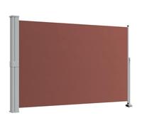 vidaXL Auvent Latéral Rétractable de Patio Store Latéral Brise-Vue Abri Soleil Jardin Terrasse Balcon Exterieur Résistant aux UV 160x300 cm Marron
