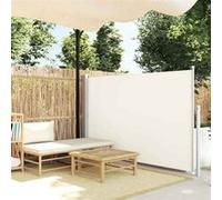 vidaXL Marquise latérale extensible 140×500 cm Crème