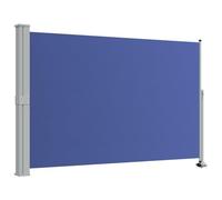 vidaXL Auvent Latéral Rétractable de Patio Store Latéral Brise-Vue Abri Soleil Jardin Terrasse Balcon Exterieur Résistant aux UV 160x300 cm Bleu