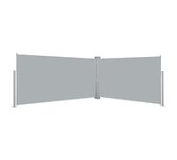 vidaXL Auvent latéral rétractable - Gris