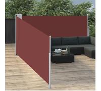 vidaXL Auvent latéral rétractable Marron 100 x 1000 cm