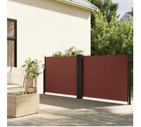vidaXL Auvent latéral rétractable marron 120x1000 cm, écran d’intimité de jardin, brise-vue de balcon, écran d'extérieur, 4004704