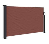 vidaXL Marquise latérale extensible brun 120x600 cm