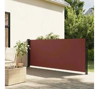 vidaXL Auvent latéral rétractable Marron 120x600 cm