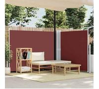 vidaXL Store latéral extensible 140 x 600 cm Brun Résistant aux UV