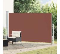 VIDAXL Auvent latéral rétractable Marron