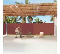 vidaXL Auvent latéral rétractable - Marron 200x1200 cm