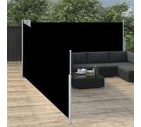 vidaXL Store latéral extensible noir 100 x 1000 cm