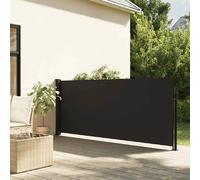 vidaXL Store latéral extensible Noir 120x500 cm