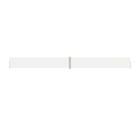 vidaXL Auvent Latéral Rétractable Pare-Brise de Balcon Pare-Soleil de Jardin Pare-Vue de Terrasse Extérieur Patio Arrière-Cour Crème 117x1200 cm
