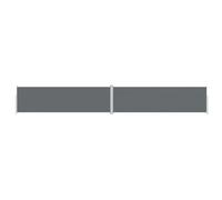 vidaXL Auvent Latéral Rétractable Pare-Brise de Balcon Pare-Soleil de Jardin Pare-Vue de Terrasse Extérieur Patio Arrière-Cour Anthracite 180x1200 cm