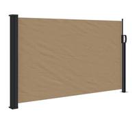 vidaXL Marquise latérale extensible Taupe 117x300 cm