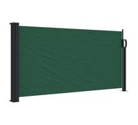 vidaXL Auvent latéral rétractable Vert foncé 100x500 cm