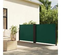 vidaXL Auvent Latéral Rétractable Vert Foncé 120x1200 cm