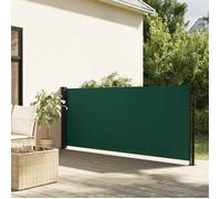 vidaXL Marquise latérale extensible vert foncé 120x600 cm