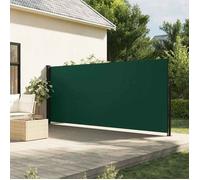 vidaXL Marquise latérale extensible – vert foncé – 160 x 300 cm