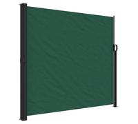 vidaXL Marquise latérale extensible vert foncé 180x600 cm