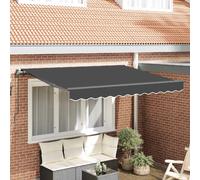 vidaXL, store enroulable anthracite, 250 x 200 cm, tissu
