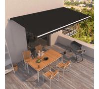 vidaXL Auvent manuel 600x350 cm Anthracite