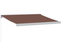 vidaXL Auvent manuel marron 350x250 cm