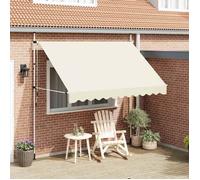 vidaXL Store rétractable manuel 300 cm blanc crème