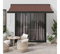 vidaXL Auvent manuel marron 350x250 cm