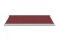 vidaXL Auvent manuel rouge vin 300x250 cm