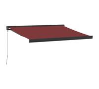 vidaXL Auvent manuel rouge vin 300x250 cm