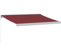 vidaXL Auvent manuel rouge vin 350x250 cm