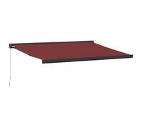 vidaXL Auvent manuel rouge vin 400x300 cm