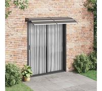 vidaXL Auvent noir 200x75 cm PC