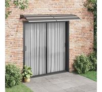 vidaXL Auvent noir 240x75 cm PC