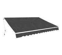 vidaXL Auvent pliable manuel 350 cm Anthracite Gris G