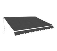 vidaXL Auvent pliable manuel 500 cm Anthracite