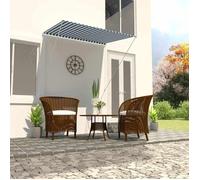 vidaXL Store rétractable 150×150 cm bleu et blanc