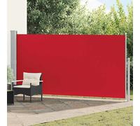 vidaXL Marquise latérale extensible 160 x 500 cm Rouge