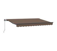vidaXL Auvent rétractable - 500 x 300 cm - En polyester et acier - Pour jardin et terrasse - Moderne et coloré - Auvent réglable - Résistant aux intempéries