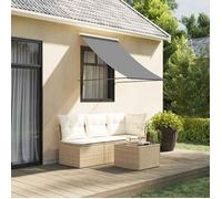 vidaXL Auvent rétractable anthracite 150x150 m tissu et acier 368751