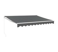 vidaXL Auvent rétractable Anthracite 3x2,5 m Tissu et aluminium