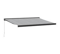 vidaXL Auvent rétractable Anthracite et Blanc 4,5x3 m Tissu & Aluminium