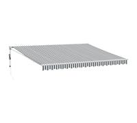 vidaXL Auvent rétractable Anthracite et Blanc 4,5x3 m Tissu & Aluminium