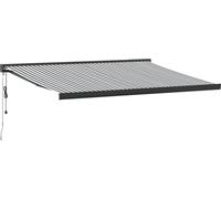 vidaXL Auvent rétractable Anthracite et Blanc 4,5x3 m Tissu & Aluminium